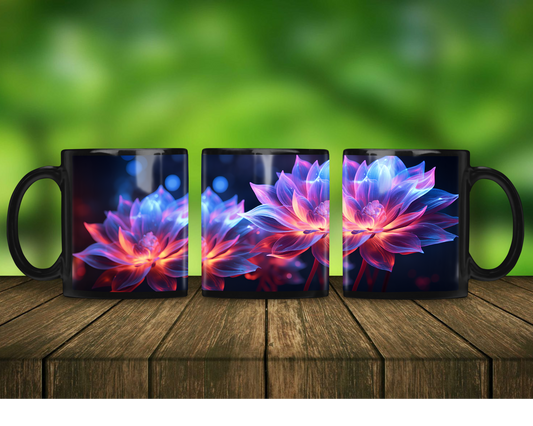 Neon Flower Mug