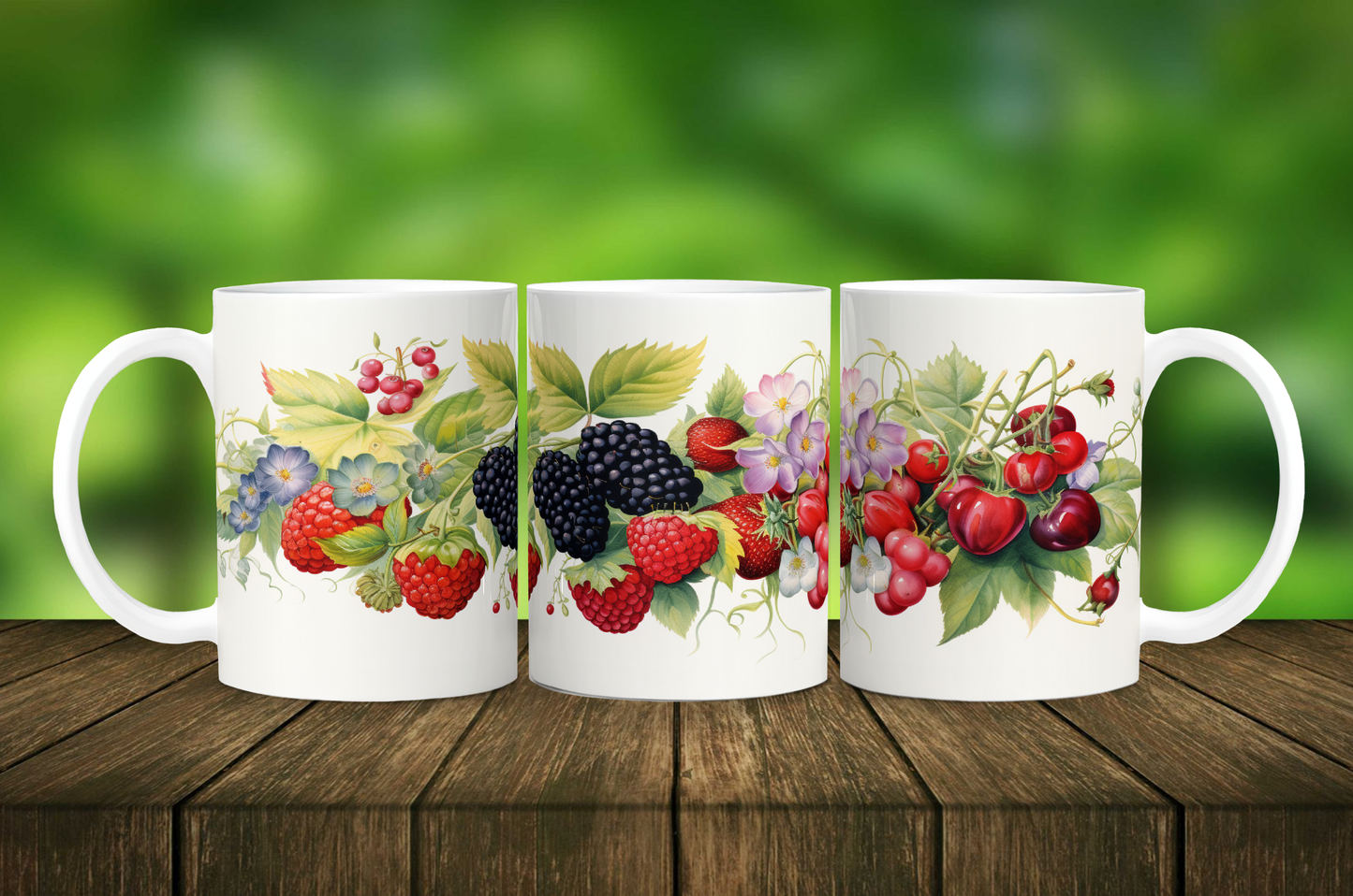 Watercolor Berries Mug