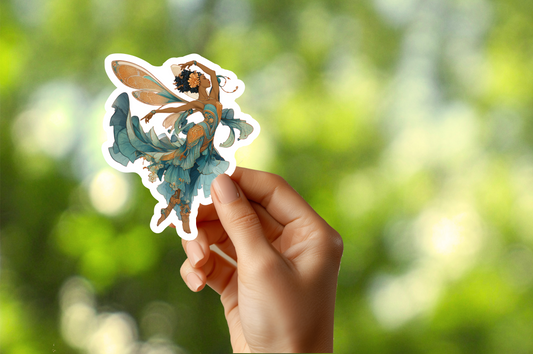Dancing Fairy in Blue Sticker
