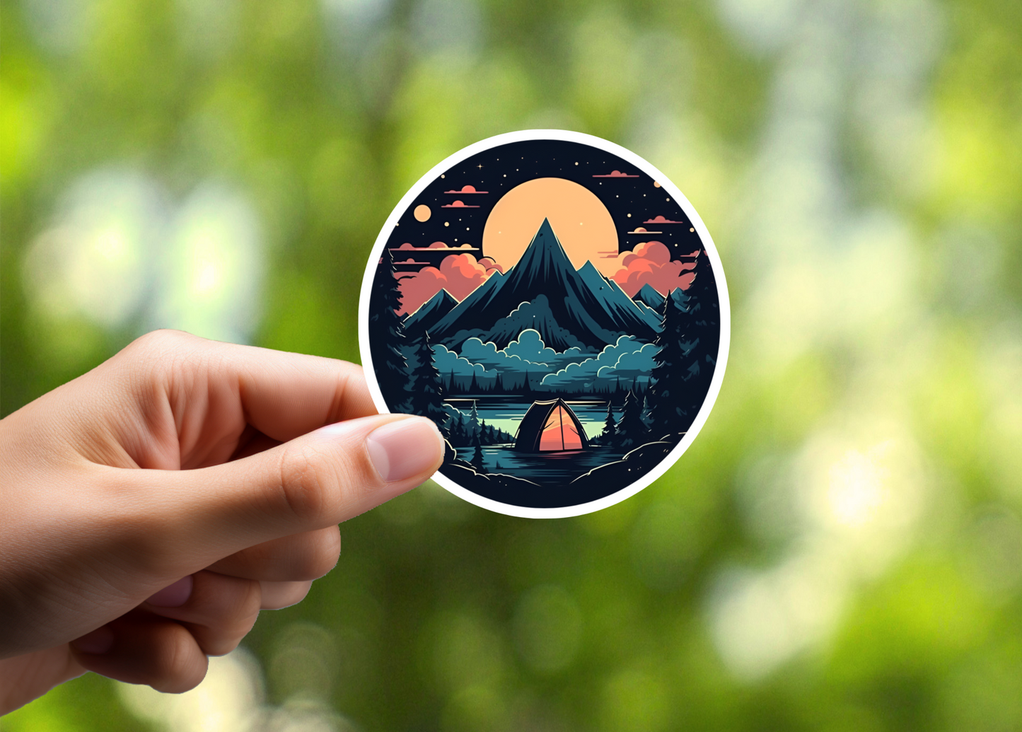 Camping Adventure Sticker