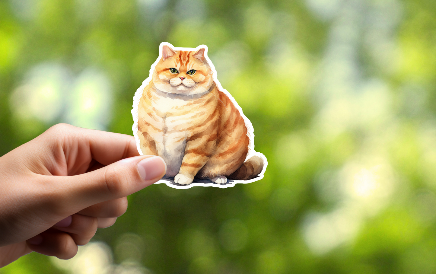 Chubby Cat Sticker