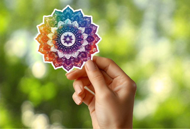 Rainbow Mandala Sticker