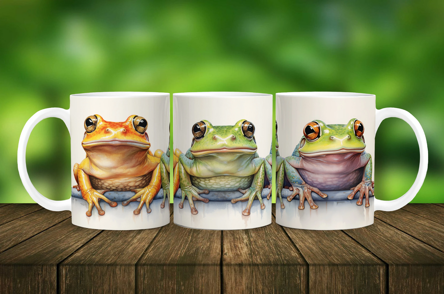 Three Frogs Mug