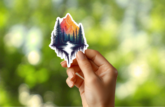 Mountain Forest Sticker