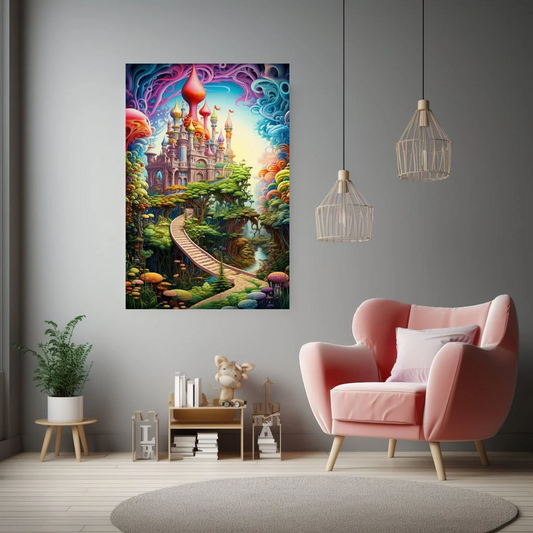 Colorful Castle Poster