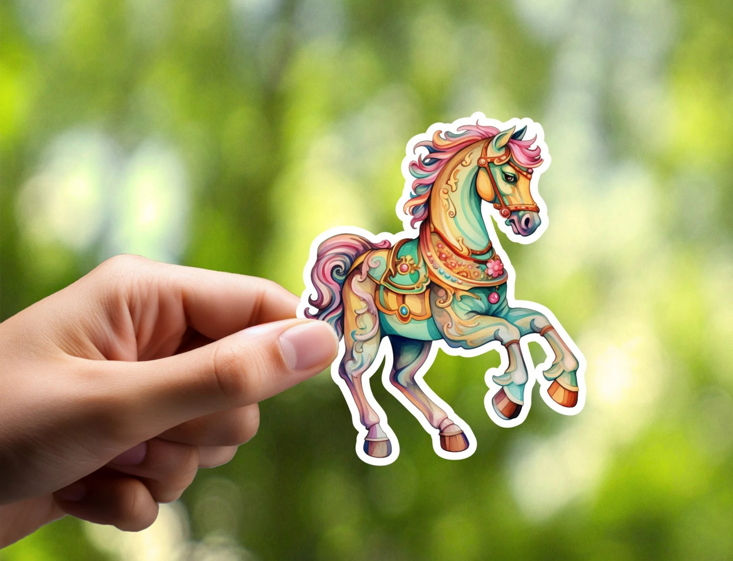 Carousel Horse Sticker