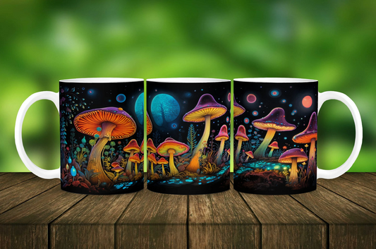 Luminous Mushrooms Mug