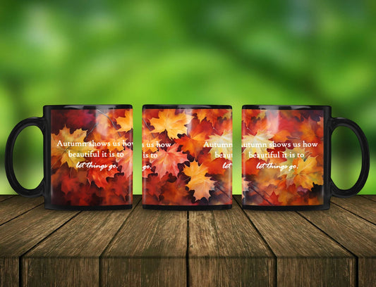 Autumn Quote Ceramic Mug 11oz