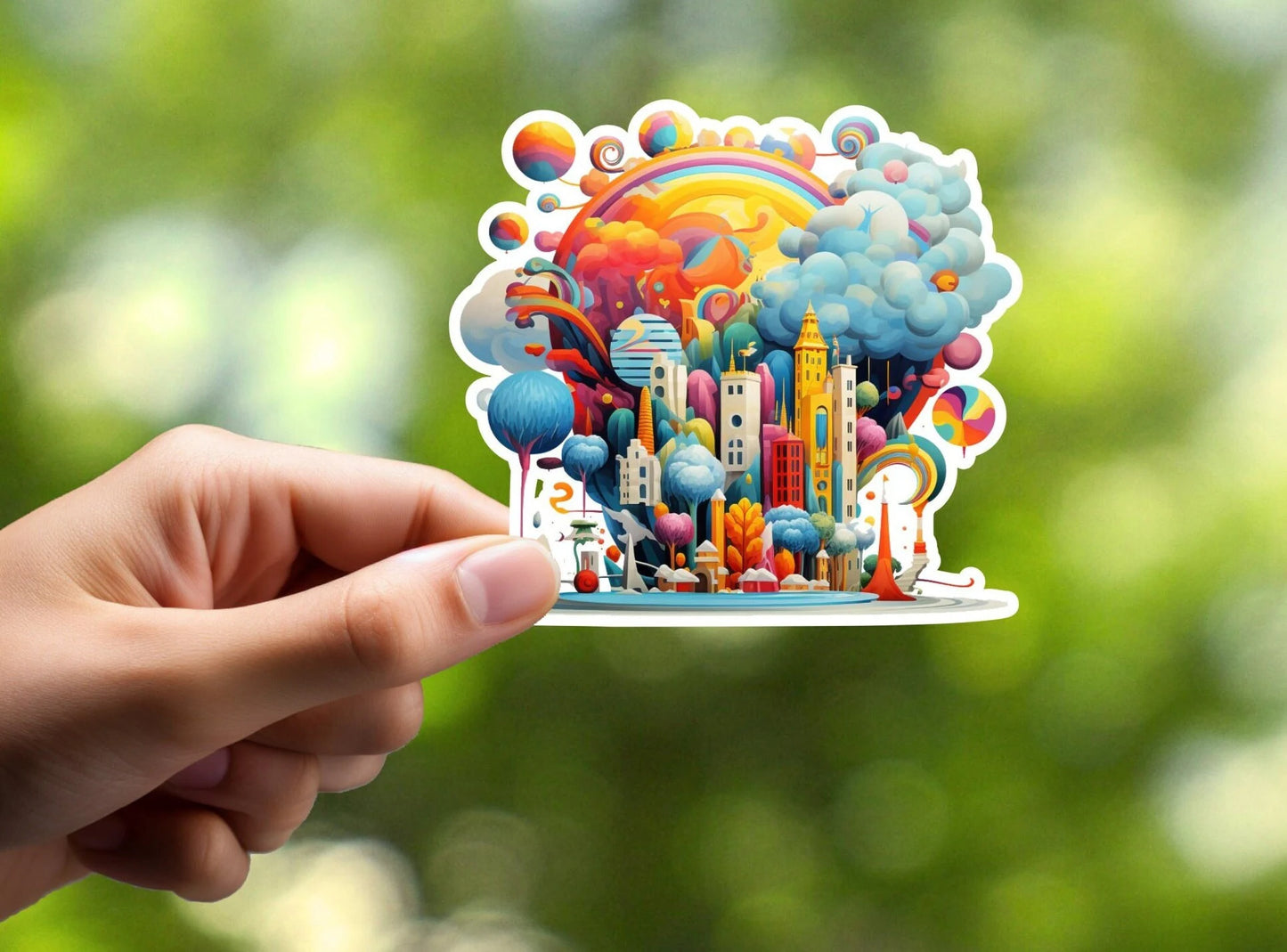 Surreal City Sticker