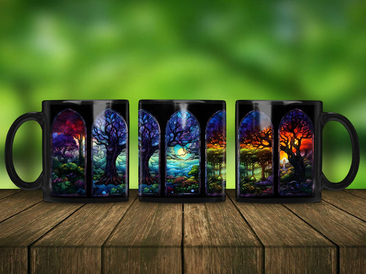 Stained Glass Panels Mug