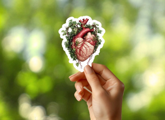 Heart Wrapped in Ivy Sticker