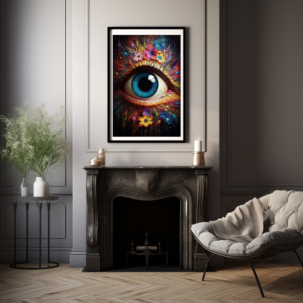 Surreal Eye Design Poster