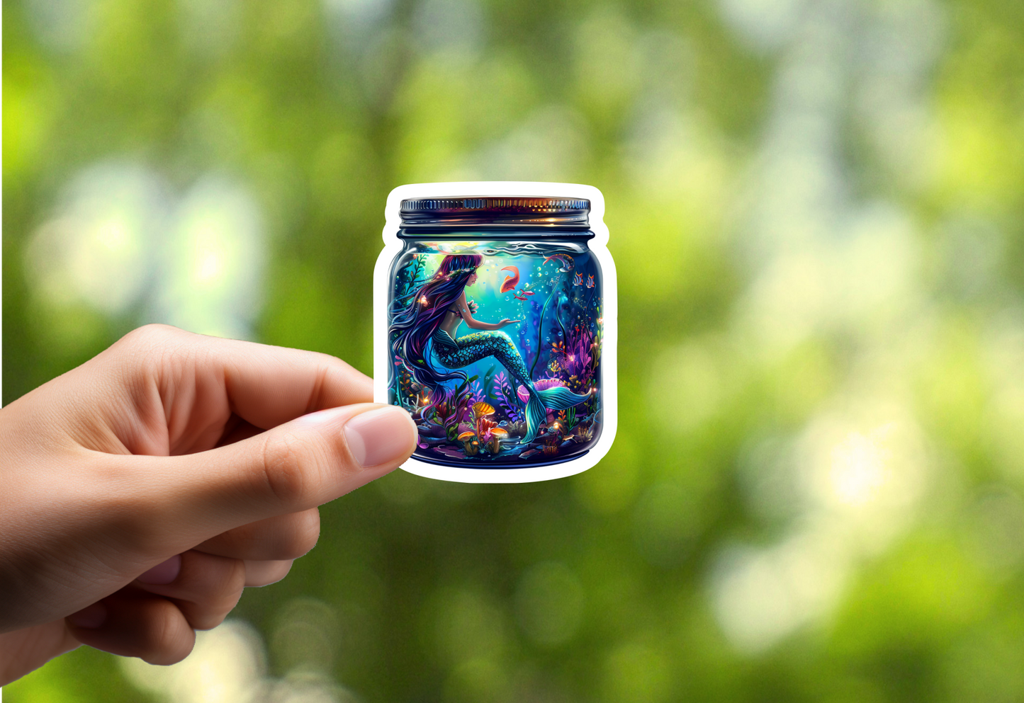 Mermaid In A Jar Sticker