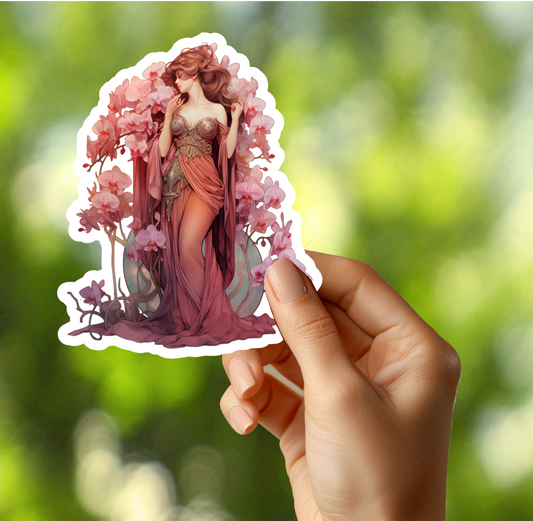 Orchid Lady Sticker