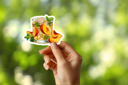 Peach Cocktail Drink Sticker