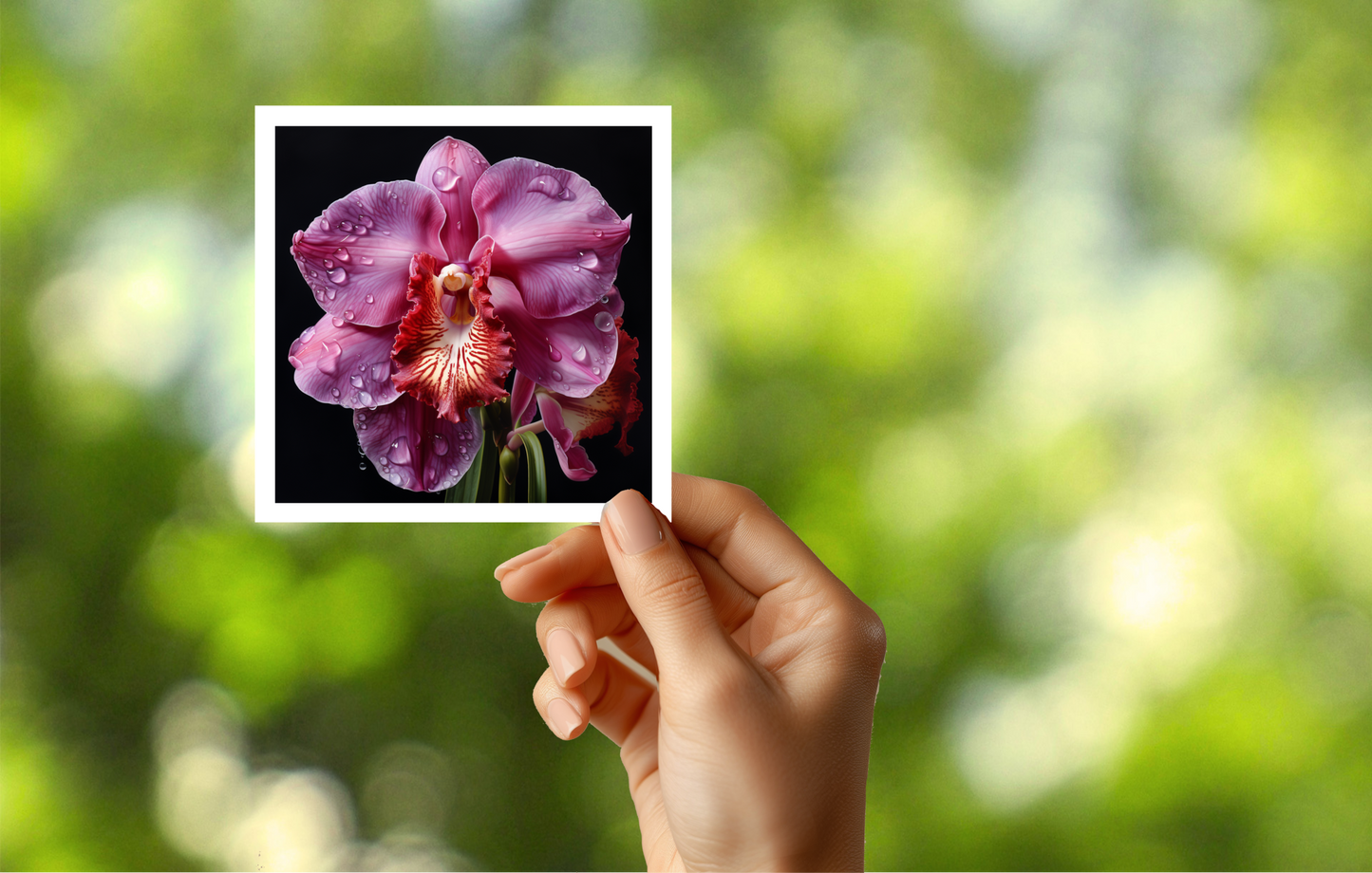 Pink Orchid Sticker