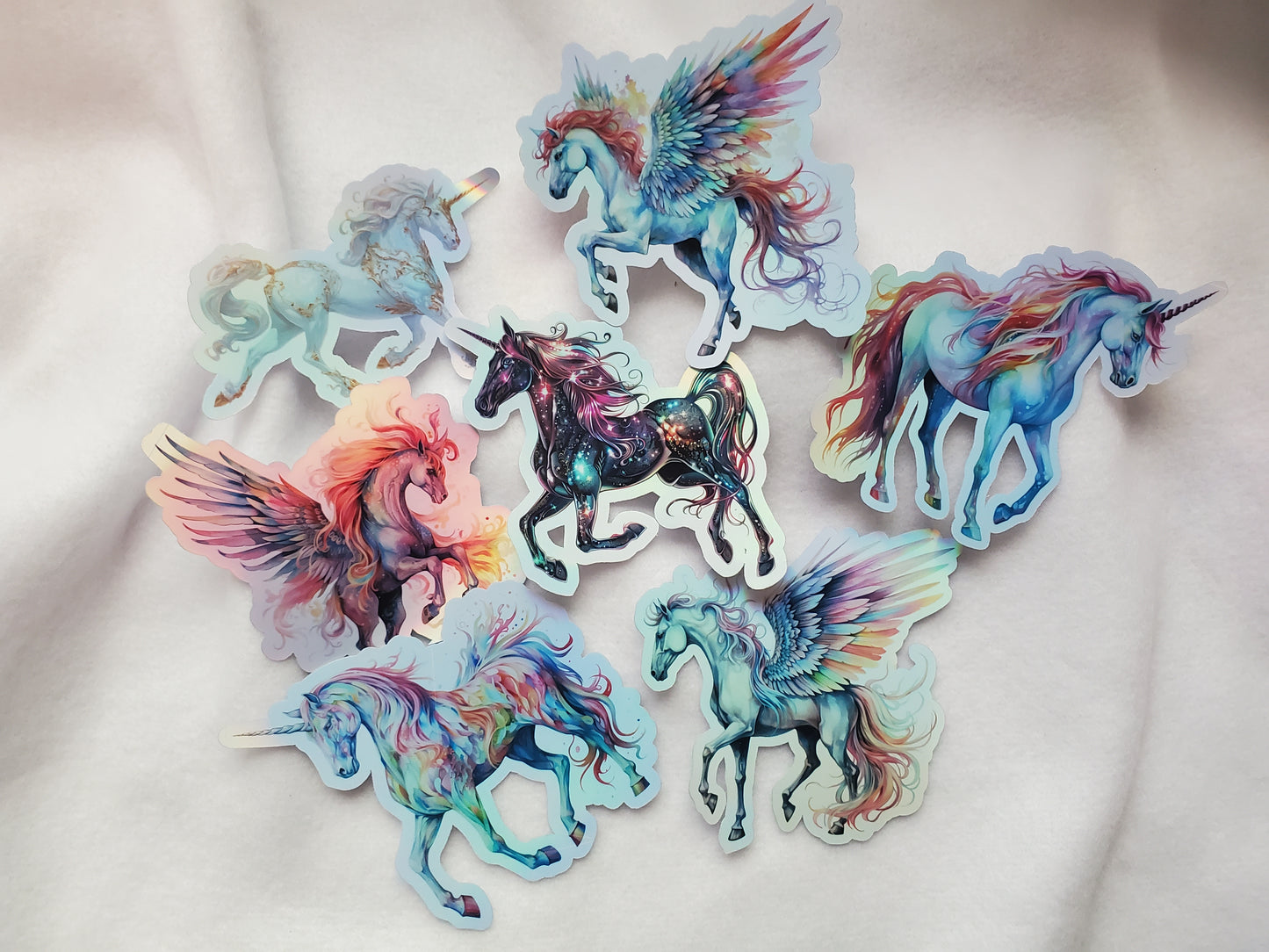 Unicorn and Pegasus 7 sticker set