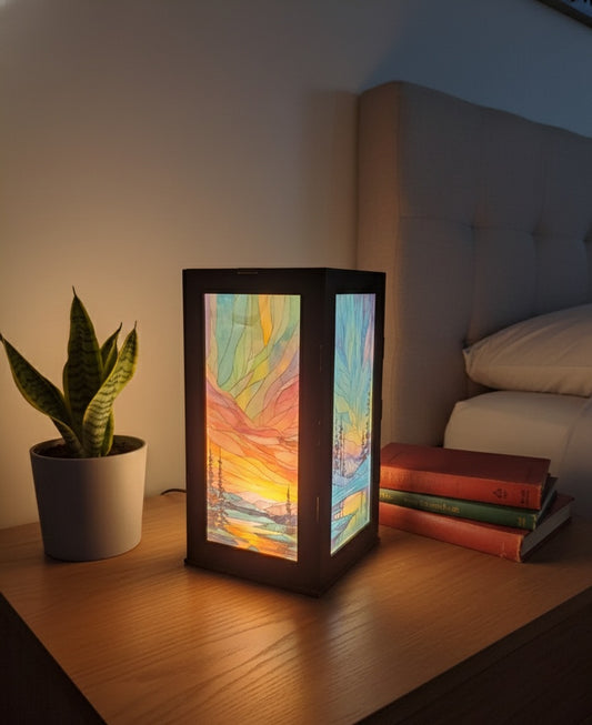 LED Northern Lights Art Lantern