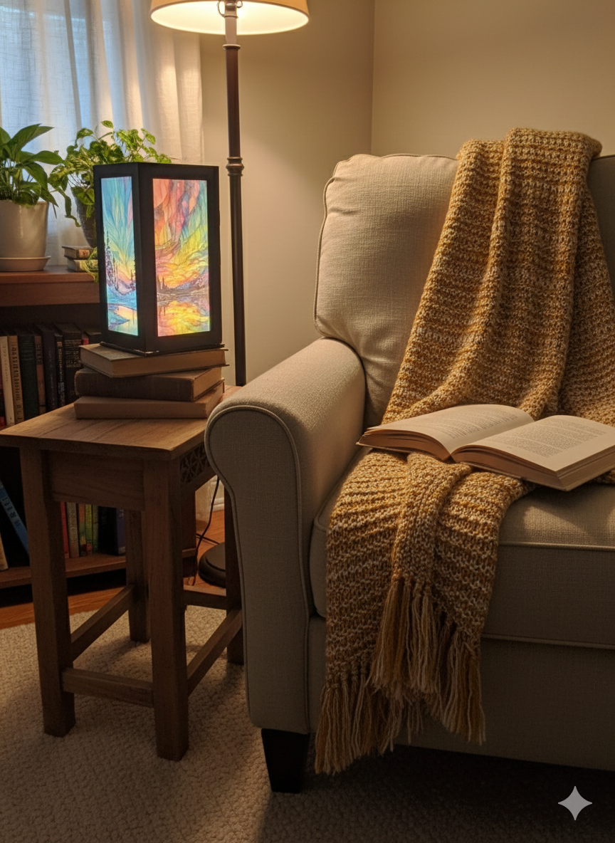 LED Northern Lights Art Lantern