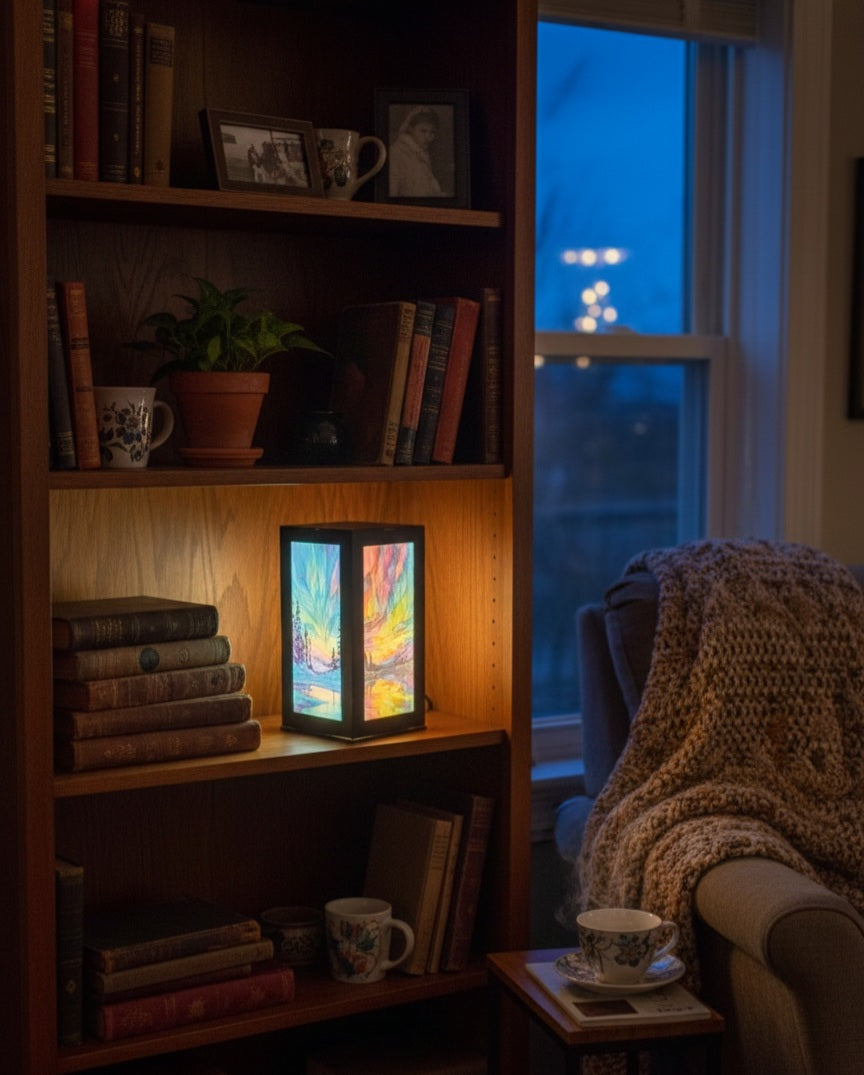 LED Northern Lights Art Lantern