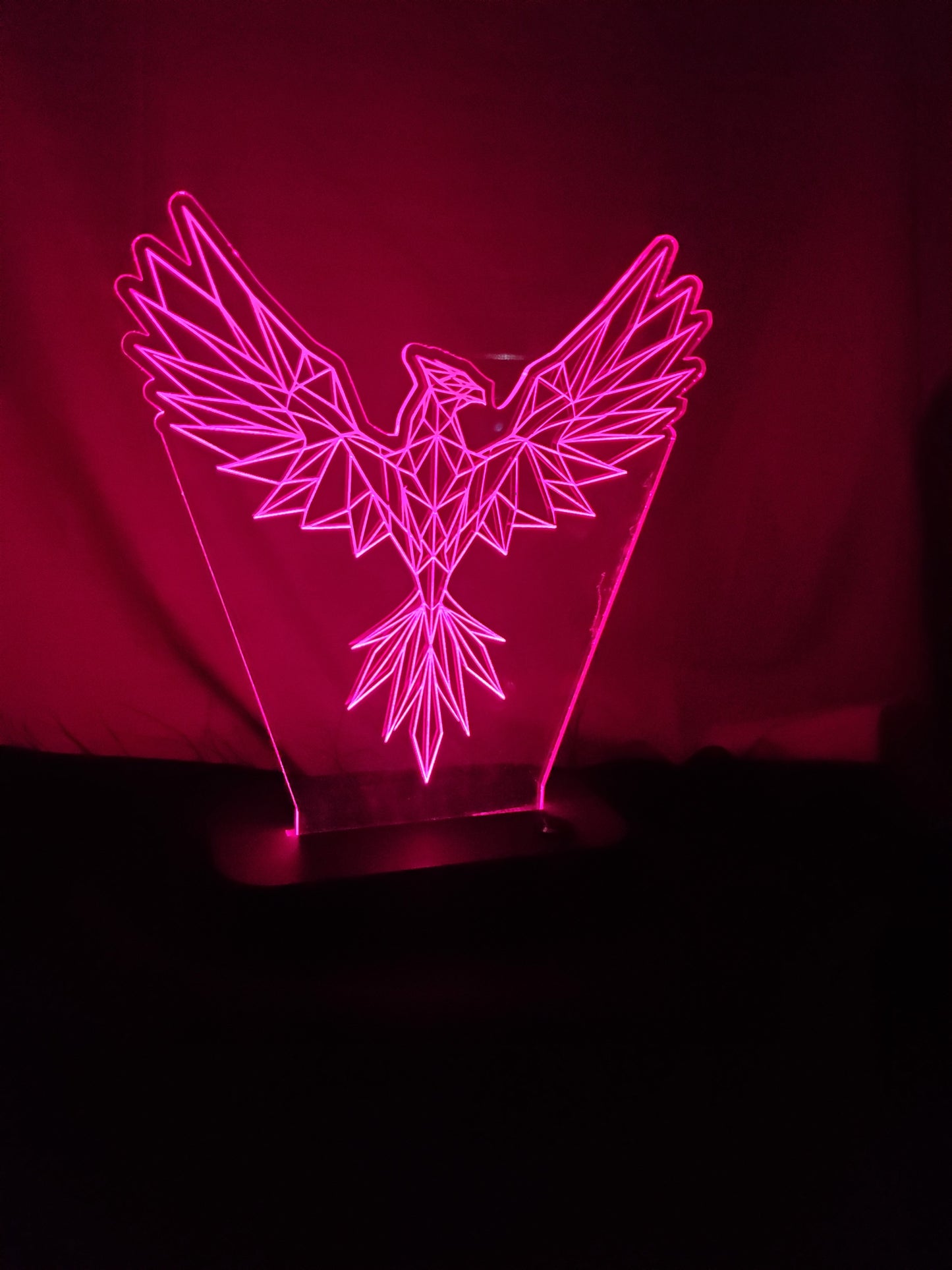 Geometric Phoenix LED sign