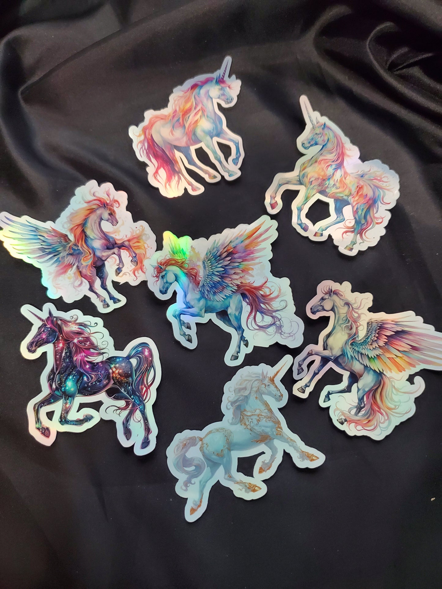 Unicorn and Pegasus 7 sticker set