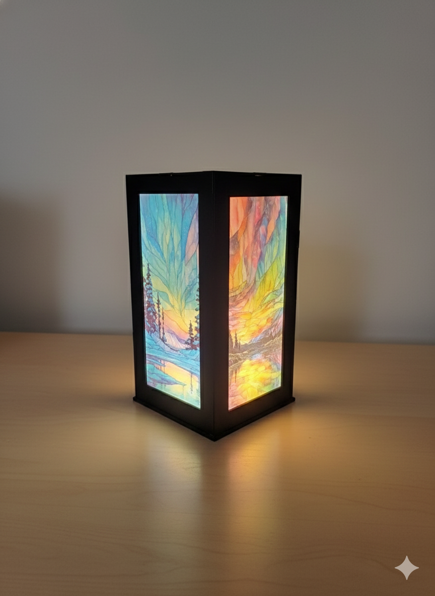LED Northern Lights Art Lantern
