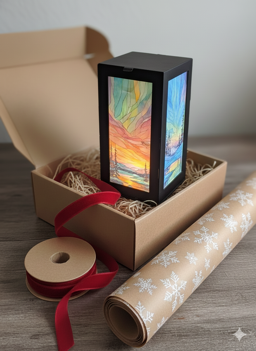 LED Northern Lights Art Lantern