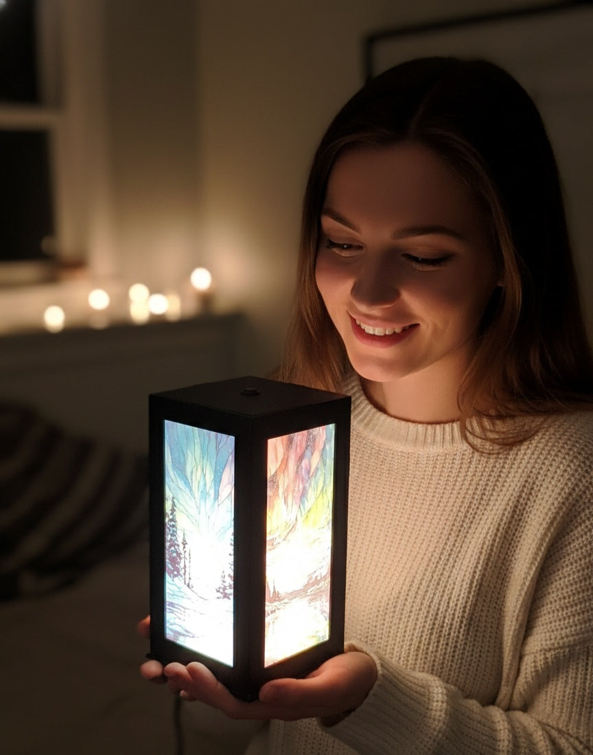 LED Northern Lights Art Lantern