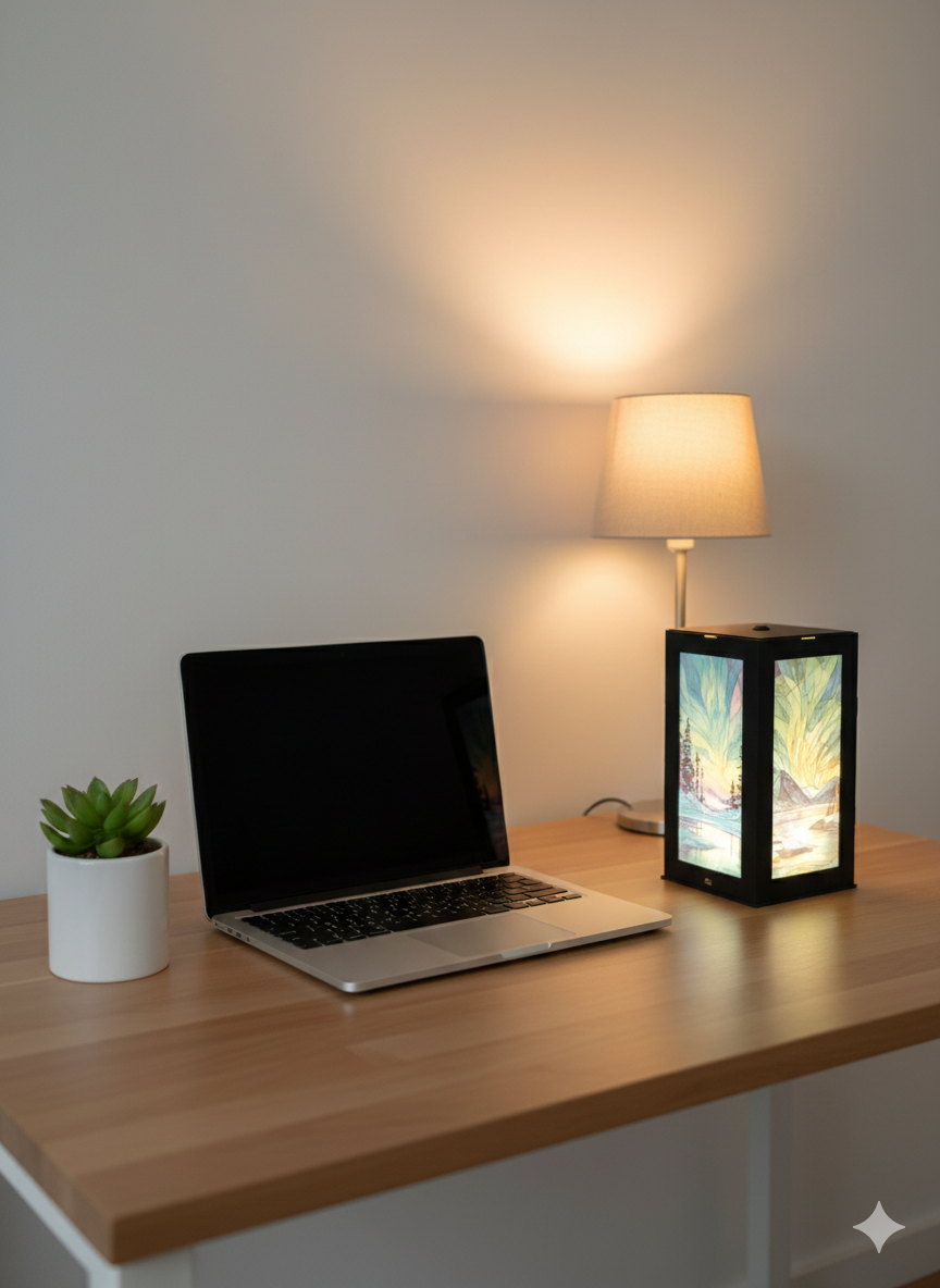 LED Northern Lights Art Lantern