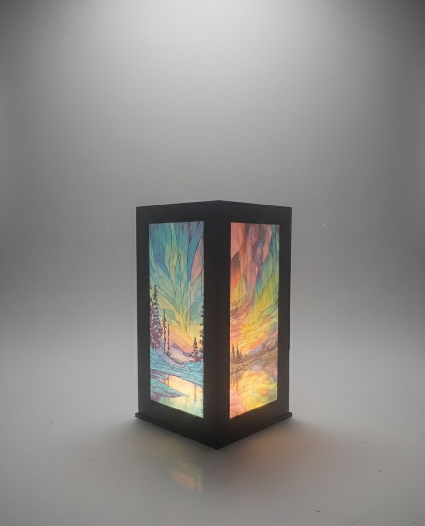 LED Northern Lights Art Lantern