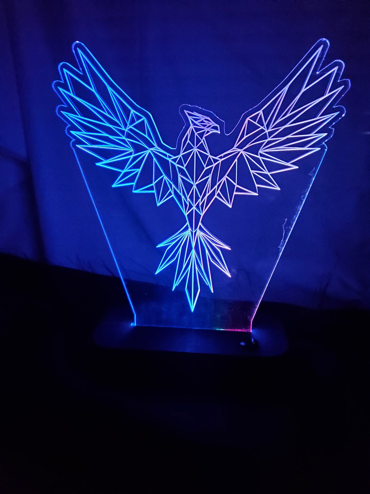 Geometric Phoenix LED sign