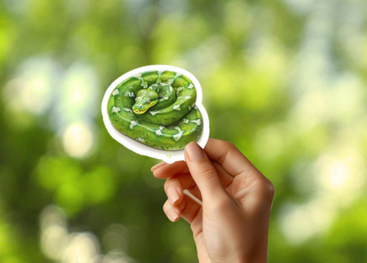 Green Snake Sticker