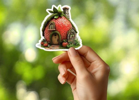 Strawberry House Sticker