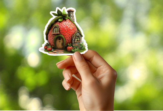 Strawberry House Sticker