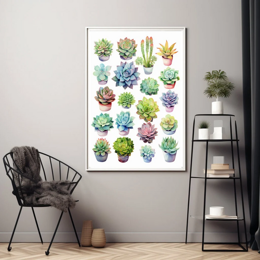 Succulent Design Poster