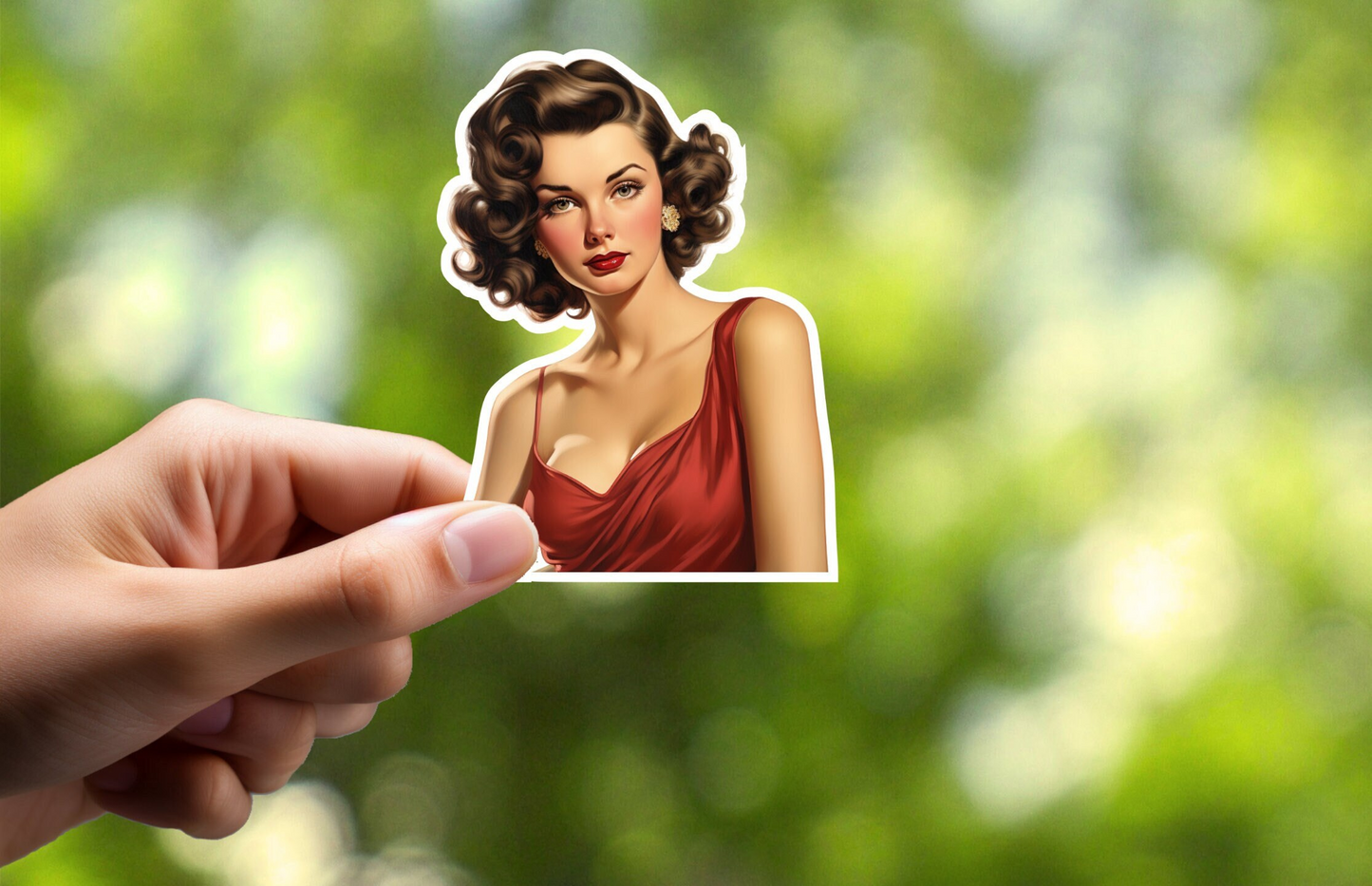 Beautiful Vintage Woman Sticker