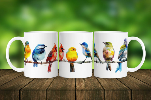 Watercolor Songbirds Mug