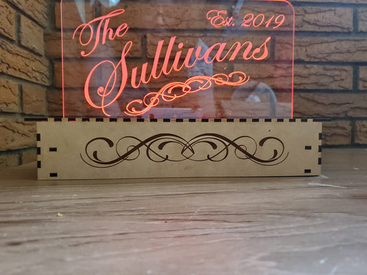 Large Custom LED Name Sign