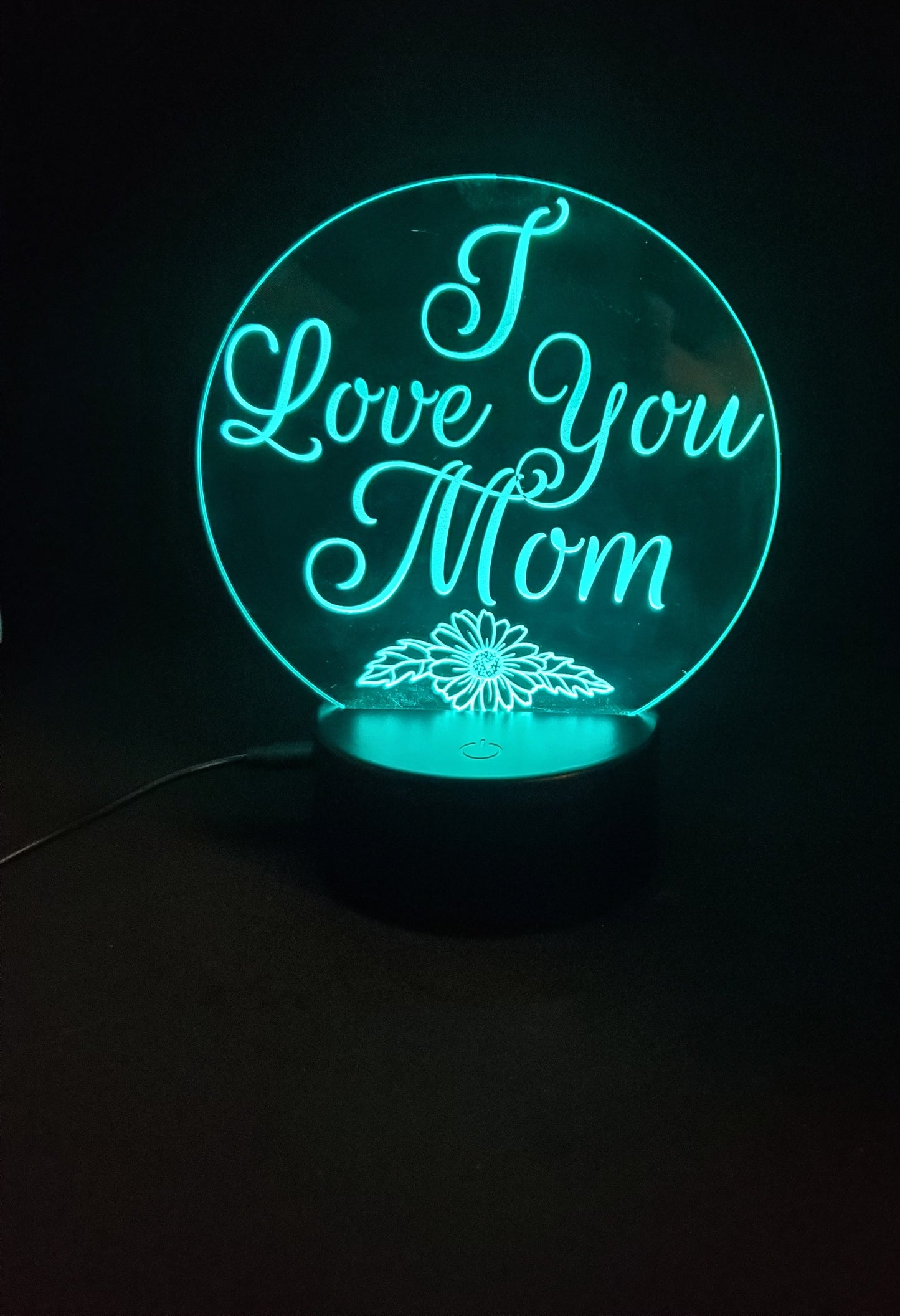 I Love You Mom LED Sign