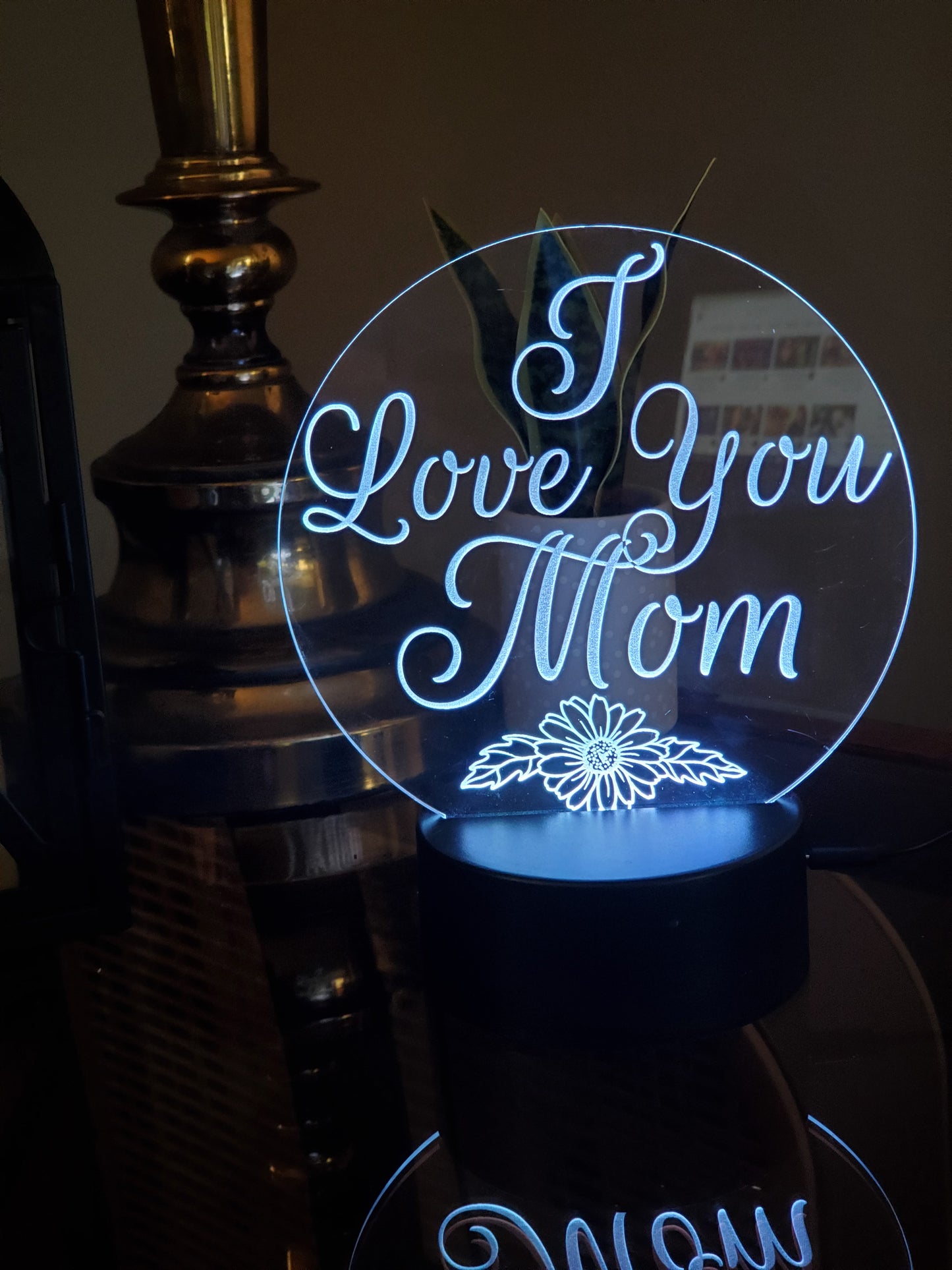 I Love You Mom LED Sign