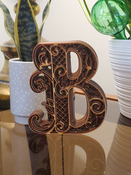 Fancy Wooden Letters