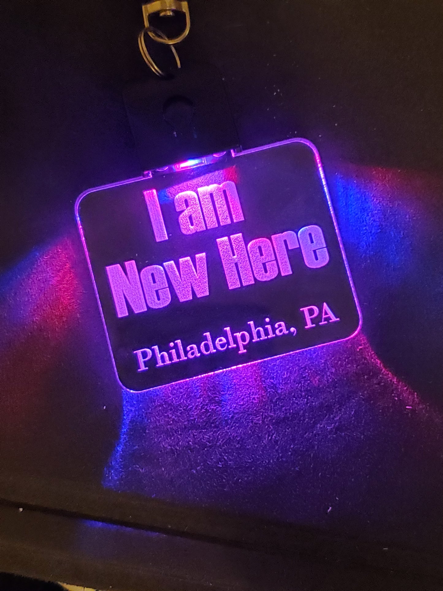 Custom Etched LED Convention Badge