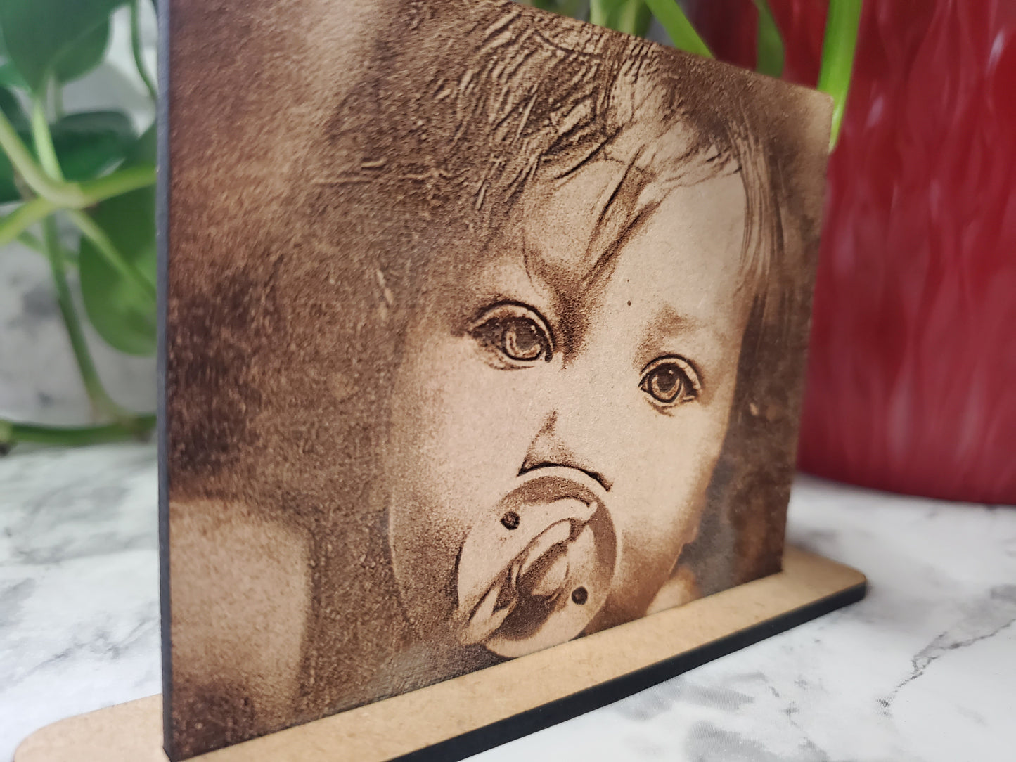 Custom Etched Photo on Wood