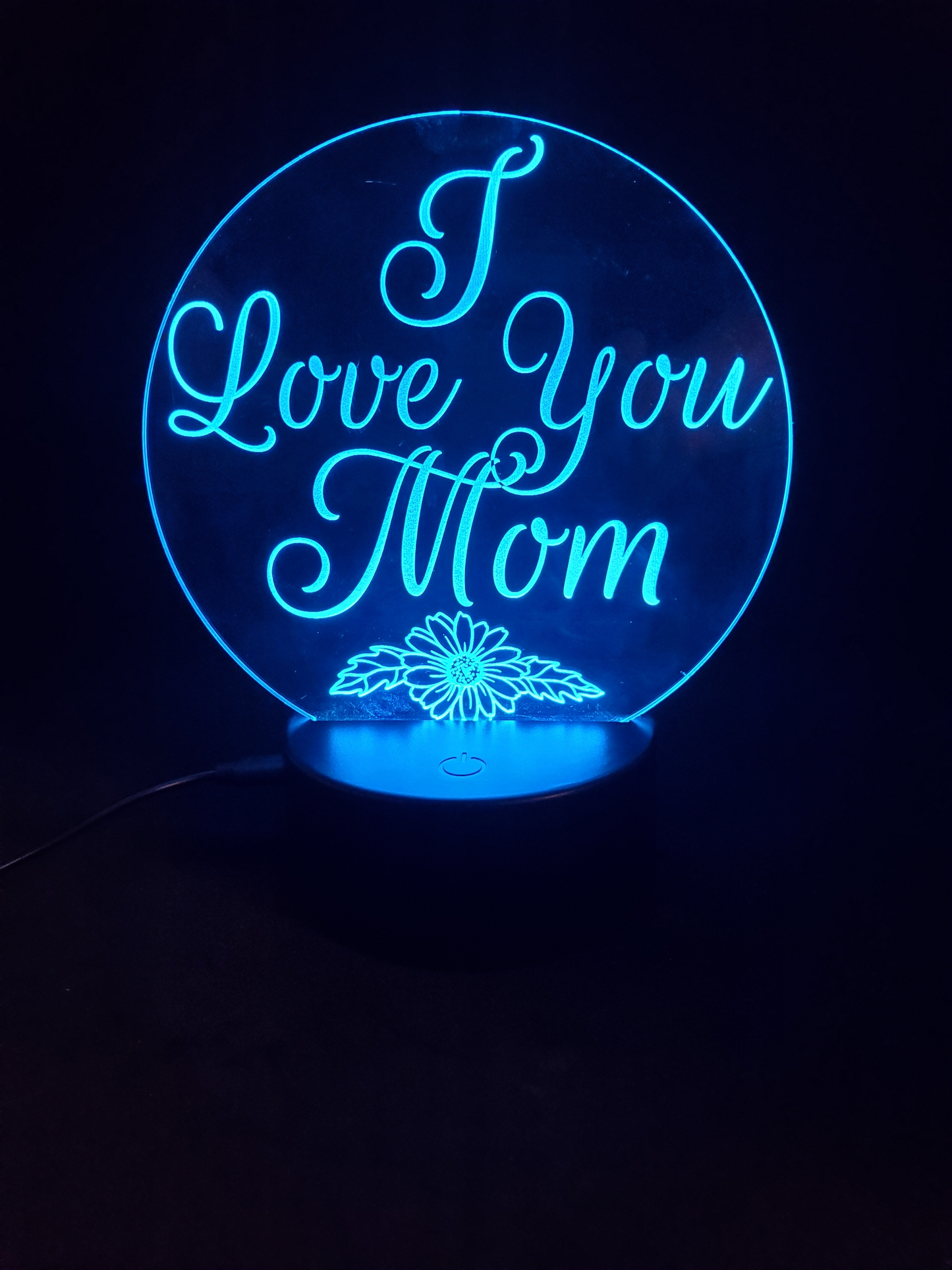 I Love You Mom LED Sign