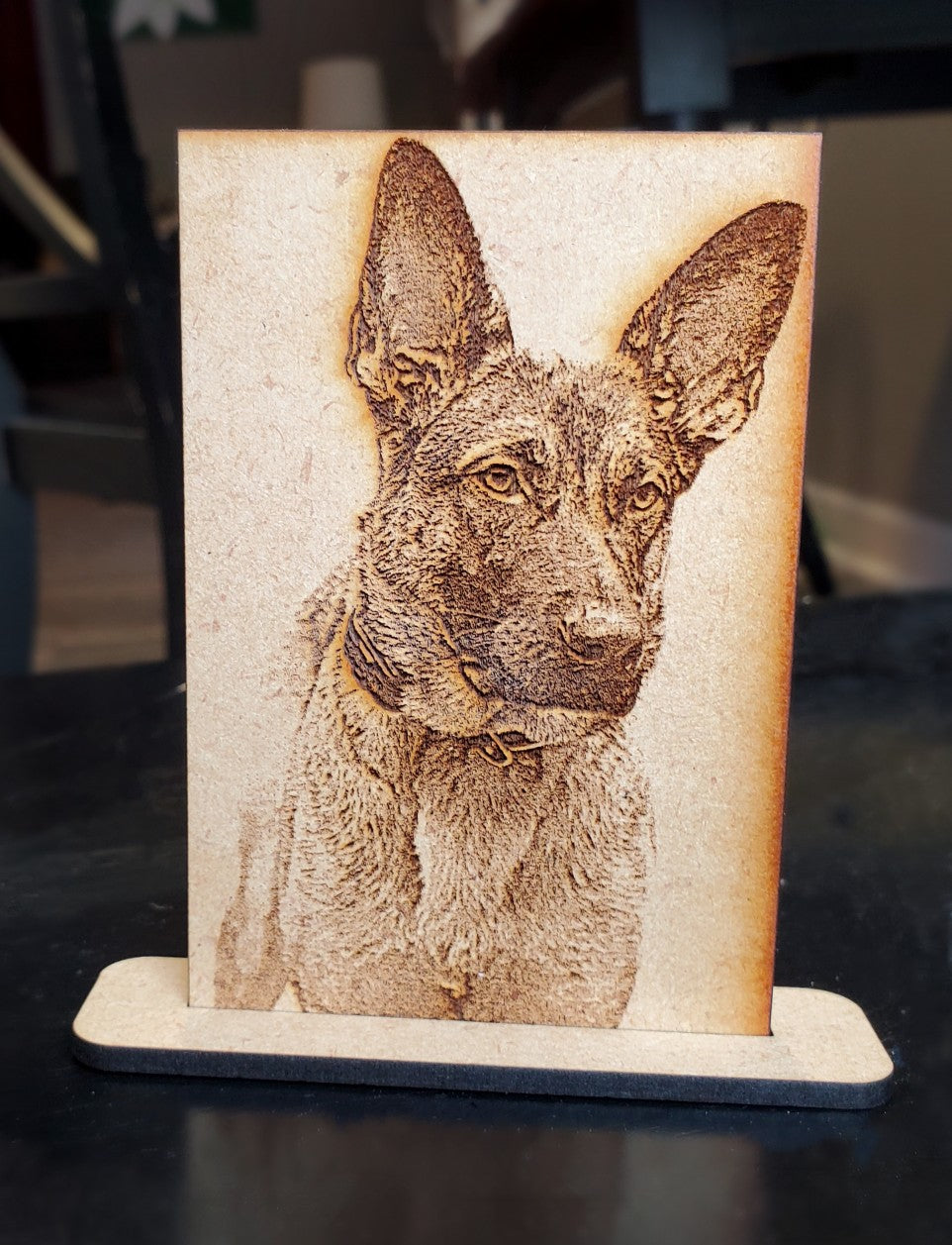 Custom Etched Photo on Wood